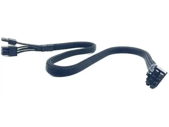 Alt view image 2 of 6 - Sleeved PCIe 8Pin (6+2 Detachable) GPU Modular Power Cable Compatible with Corsair CS-M Series Modular PSU CS450M CS550M CS650M CS750M CS850M
