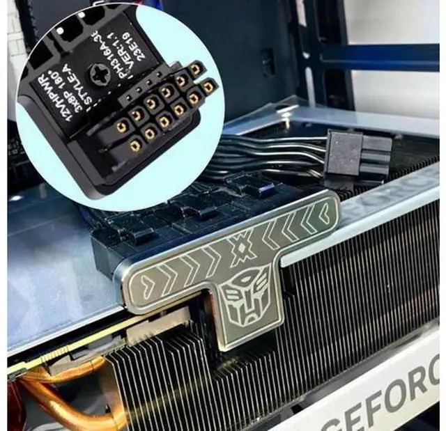 Alt view image 5 of 6 - 90° Down-Angled ATX3.0 PCIe5.0 12VHPWR 16Pin to 3×ATX 8Pin Power Adapter for RTX 4080 / 5090Ti