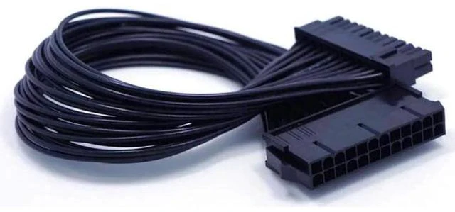 Alt view image 3 of 6 - 12.6 Inch 32cm ATX 24 Pin Male to Female Motherboard Power Extension Cable