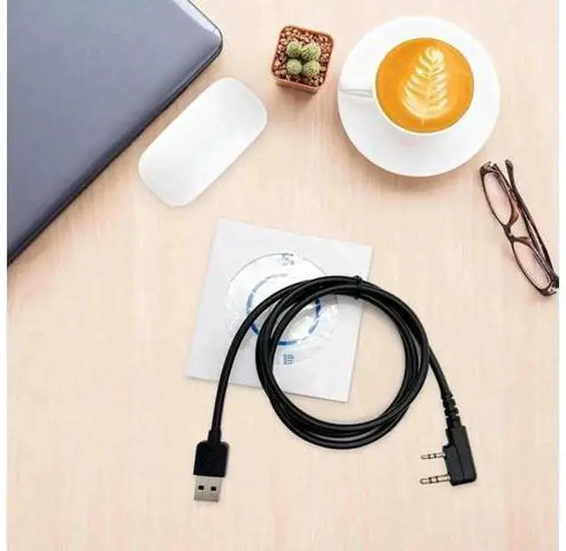 Alt view image 3 of 3 - High Speed 2-Pin USB Programming Cable with Driver CD, Compatible with TYT MD-380 MD-390 & Retevis RT3 DMR Digital Radios