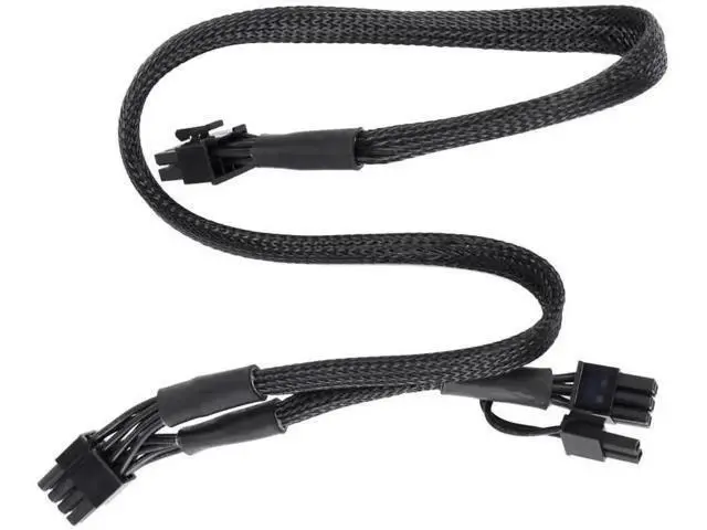 Alt view image 5 of 6 - Sleeved Dual PCIe 8Pin (6+2) GPU Power Cable for Corsair RMx Series Modular PSU, 60+20cm, 18AWG