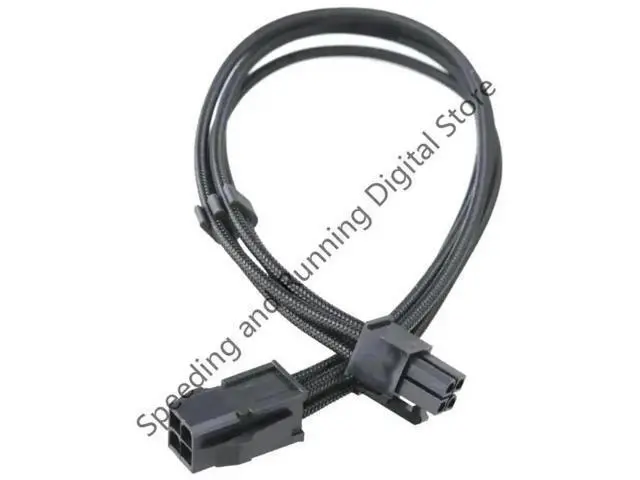 Alt view image 3 of 3 - 30cm 4 Pin ATX CPU Power Extension Cable, Male to Female Connector, 18AWG Wire for Desktop PC