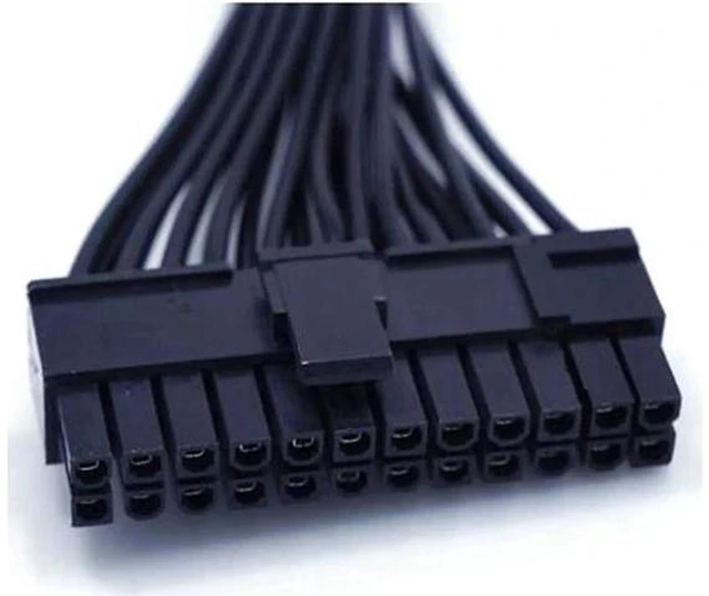 Alt view image 6 of 6 - 12.6 Inch 32cm ATX 24 Pin Male to Female Motherboard Power Extension Cable