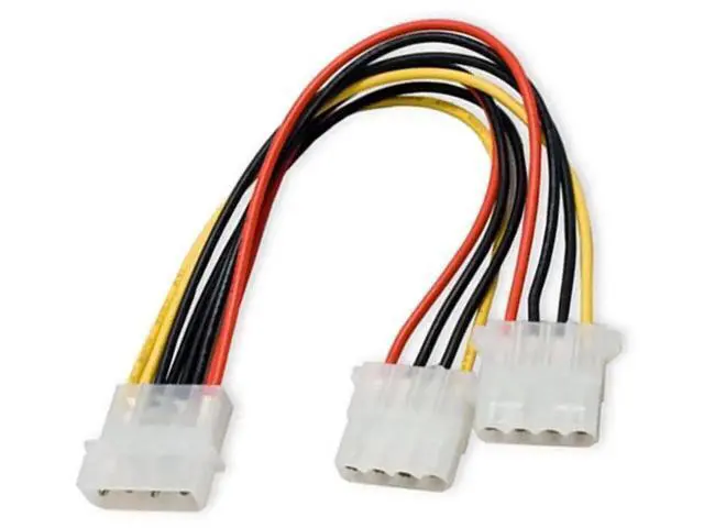 Alt view image 2 of 7 - 10cm 4Pin IDE 1 to 2 Power Splitter Cable, 5V/12V Output for HDD & SSD