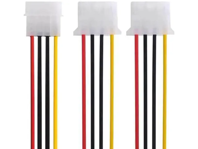 Alt view image 3 of 7 - 10cm 4Pin IDE 1 to 2 Power Splitter Cable, 5V/12V Output for HDD & SSD