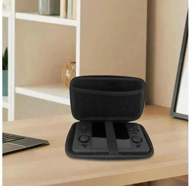 Alt view image 2 of 4 - Anti-Drop Travel Carrying Case with Mesh Pocket & Cable Storage Slot for Anbernic RG40XXV, RG40XXH, RGB20SX Handheld Game Consoles