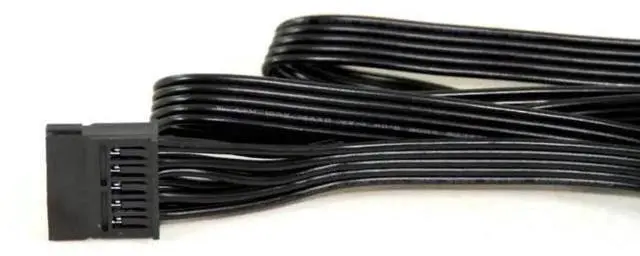 Alt view image 3 of 6 - 5Pin to 3x SATA HDD SSD Power Cable for Cooler Master MWE GOLD V2 (550W-1250W), MPE Modular PSU Power Cord
