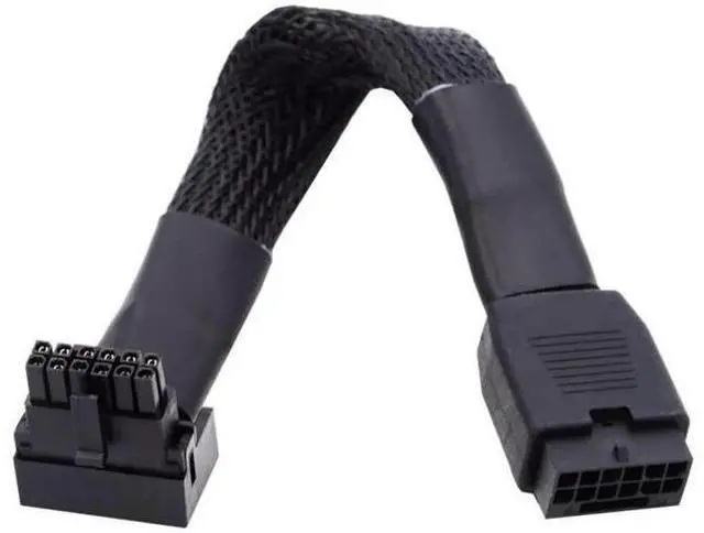 Main image of ATX 3.0 PCIe 5.0 12VHPWR Male to Female 90° Down-Angled GPU Extension Cable