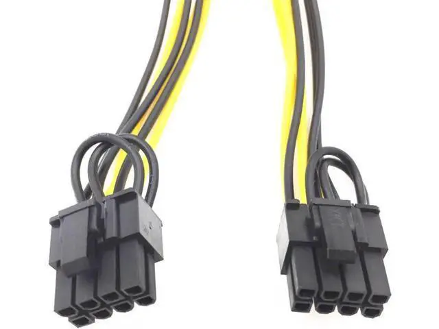 Alt view image 2 of 3 - 5 Pack PCI-E 6Pin to Dual 6+2Pin (8Pin) GPU Power Splitter Cables, PCI Express 6 Pin to Double 8 Pin Graphics Card Extension Cord