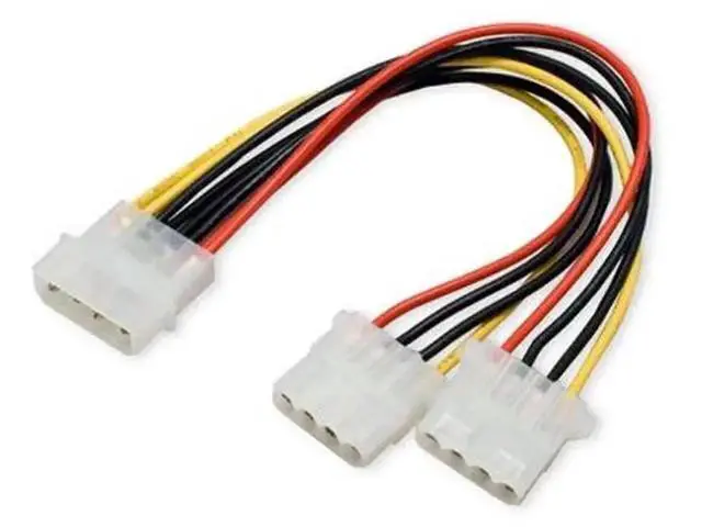 Alt view image 4 of 7 - 10cm 4Pin IDE 1 to 2 Power Splitter Cable, 5V/12V Output for HDD & SSD