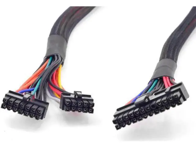 Alt view image 2 of 4 - 25 Inch 18AWG 24Pin (20+4 Split) ATX Motherboard Main Power Cable, 14Pin+10Pin Modular Connector Compatible with Corsair HXi Series PSU