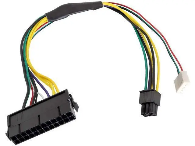 Alt view image 3 of 5 - 30cm 11.8 Inch 24-Pin to 6-Pin 18AWG ATX PSU Power Supply Adapter Cable Compatible with HP Z230 Z220 SFF Motherboards