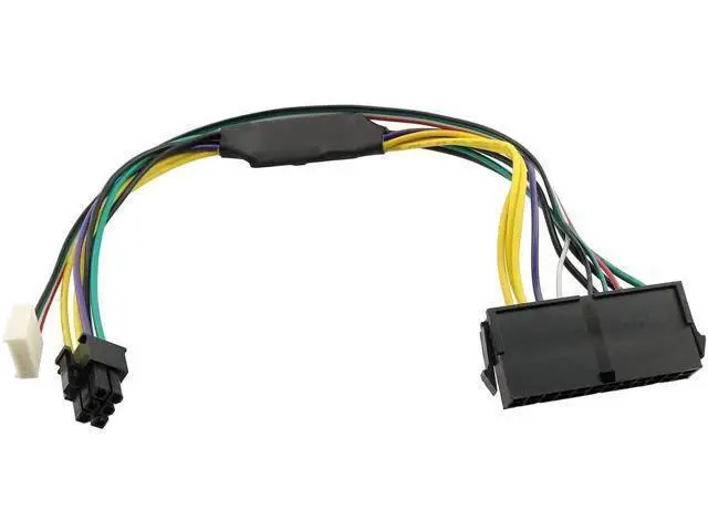 Alt view image 5 of 5 - 30cm 11.8 Inch 24-Pin to 6-Pin 18AWG ATX PSU Power Supply Adapter Cable Compatible with HP Z230 Z220 SFF Motherboards