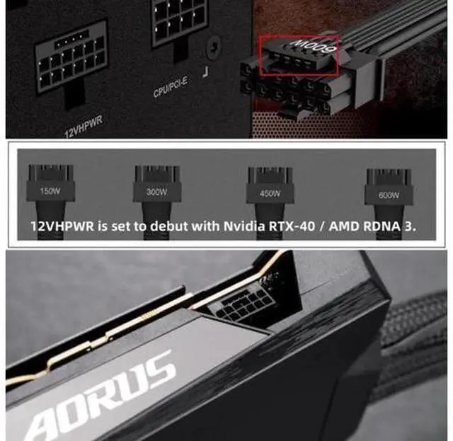 Alt view image 5 of 7 - ATX 3.0 PCIe 5.0 12VHPWR Male to Female 90° Down-Angled GPU Extension Cable