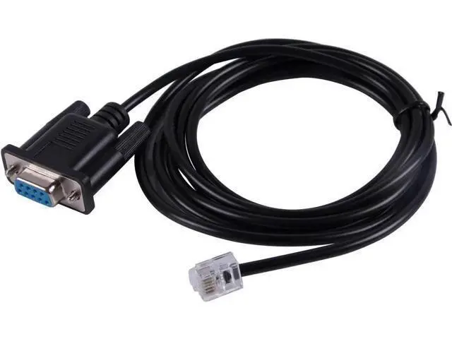 Alt view image 3 of 5 - DB9 Serial RS232 to RJ12 6P6C Adapter Cable, 940-0144A Compatible for APC Rack PDU
