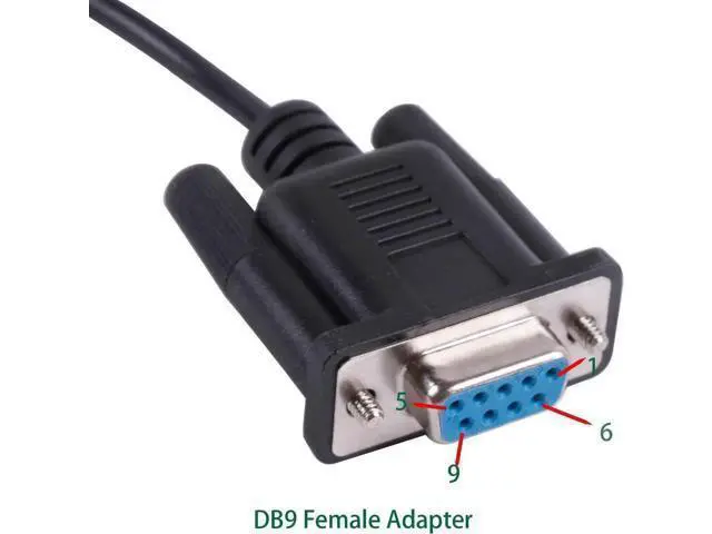 Alt view image 4 of 5 - DB9 Serial RS232 to RJ12 6P6C Adapter Cable, 940-0144A Compatible for APC Rack PDU