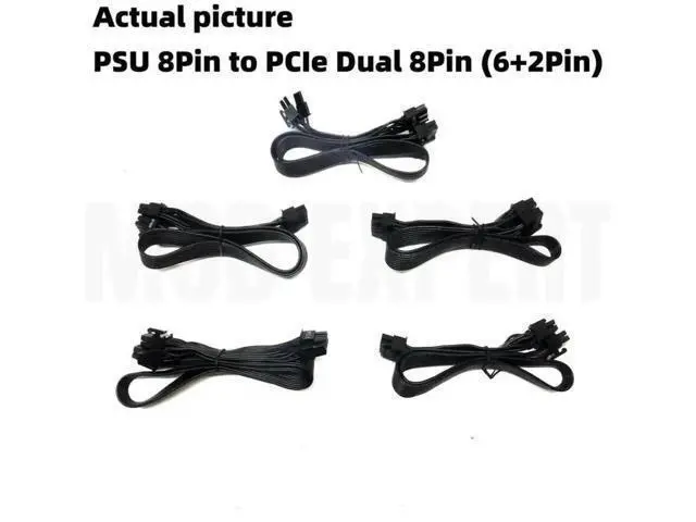 Alt view image 3 of 6 - PCIe Dual 8-Pin (6+2 Detachable) GPU Modular Power Cable Compatible with Antec EAG 550W / 650W / 750W PRO Earthwatts 80+ Gold Semi-Modular PSU