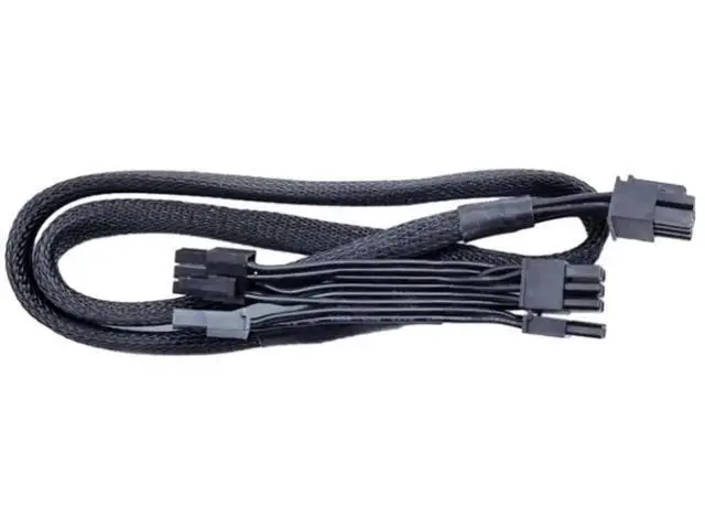 Alt view image 5 of 6 - 60+20cm Sleeved PCIe Dual 8Pin (6+2 Detachable) GPU Modular Power Cable Compatible with Gigabyte P750GM / P850GM / P1000GM Fully Modular PSUs