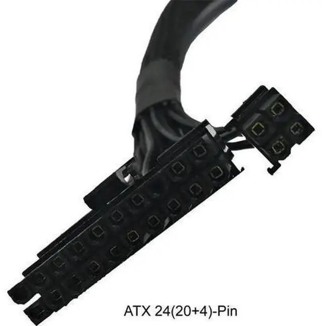 Alt view image 3 of 6 - 24 Inch ATX 24Pin (20+4) to 18Pin+10Pin Modular PSU Extension Cable, Compatible with Seasonic M12II Evo 520/620/650/750/850 Power Supplies