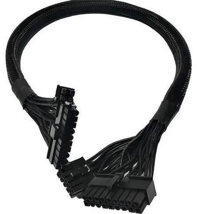 Alt view image 5 of 6 - 24 Inch ATX 24Pin (20+4) to 18Pin+10Pin Modular PSU Extension Cable, Compatible with Seasonic M12II Evo 520/620/650/750/850 Power Supplies