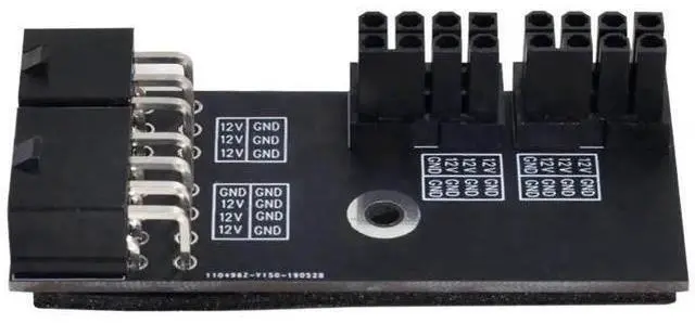 Alt view image 5 of 6 - 180° Right-Angled Dual ATX 8Pin Female to 6+8Pin Male GPU Power Adapter for RTX 3080/3090