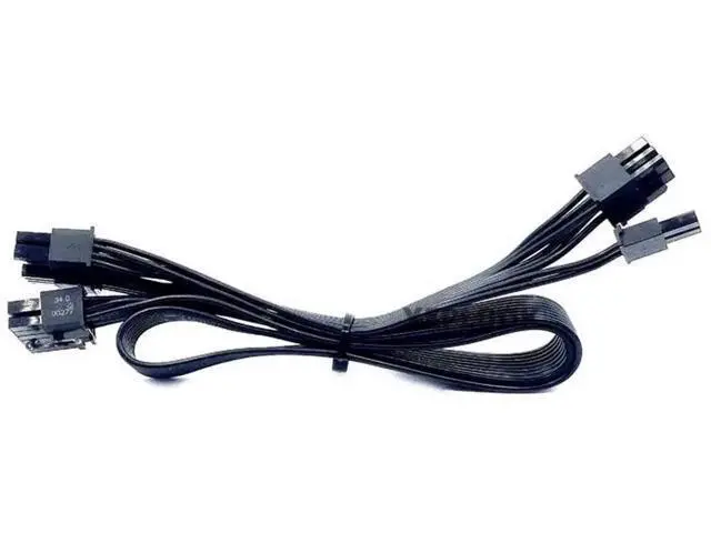 Alt view image 4 of 6 - 18AWG Flat PCIe Dual 8Pin (6+2) GPU Power Cable for Corsair RM Series Modular PSU RM450/RM550/RM650/RM750/RM850/RM1000
