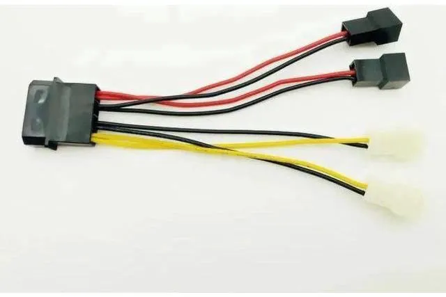 Alt view image 4 of 6 - 5PCS 4Pin Molex to 4x3Pin Fan Power Adapter Cable, Dual 12V/5V Output for PC Case & CPU Fans