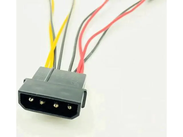 Alt view image 5 of 6 - 5PCS 4Pin Molex to 4x3Pin Fan Power Adapter Cable, Dual 12V/5V Output for PC Case & CPU Fans