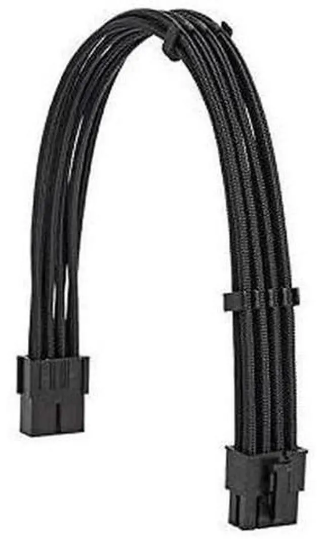 Alt view image 7 of 7 - Black Braided PSU Extension Cable Kit, 18AWG EPS 8Pin + PCIe 8Pin with Cable Combs