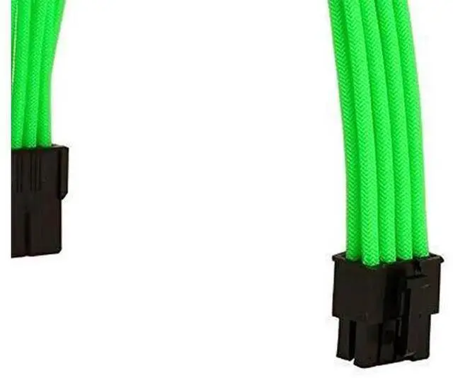 Alt view image 5 of 7 - Green Braided PSU Extension Cable Kit, 18AWG EPS 8Pin + PCIe 8Pin with Cable Combs