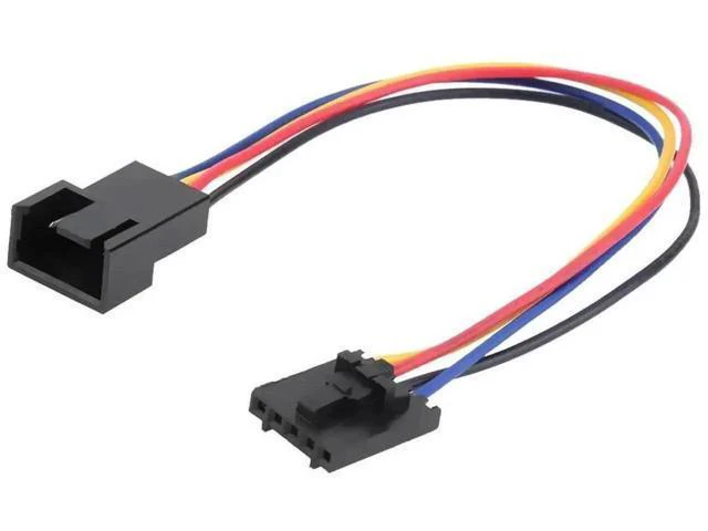 Alt view image 3 of 3 - 5Pin to 4Pin Fan Adapter Extension Cable, PC Cooling Fan Converter Cord