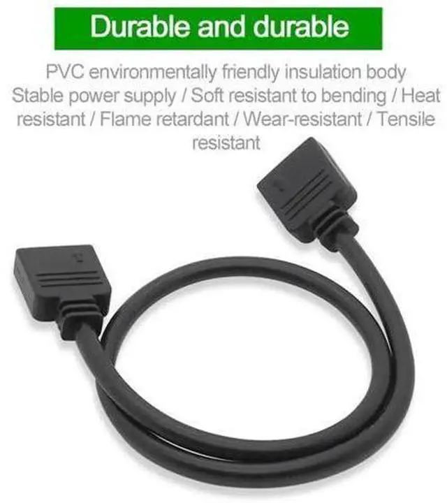 Alt view image 7 of 7 - 5V 3-Pin Addressable ARGB Splitter Extension Cable, ARGB Connector for 5050/3528 LED Strips, PC ARGB Fans & Lighting Accessories
