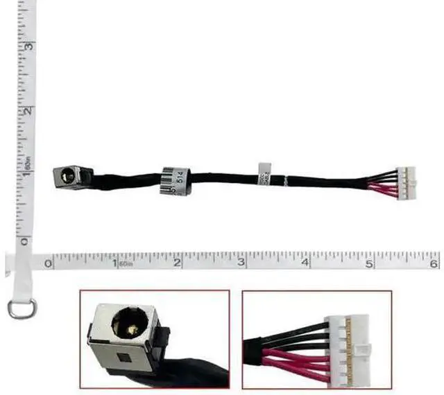 Main image of Laptop DC Power Jack Cable Compatible with ASUS N551, N551J, N551JB, N551JM, N551JK, N551ZU, N551V, G58, G58J, G58V, GL551J, GL551JM