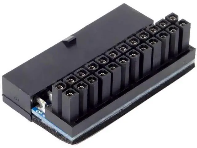 Alt view image 4 of 7 - JSER 90 Degree ATX 24Pin Power Adapter, 24Pin Female to Male Right Angle Connector for Desktop Motherboard PSU