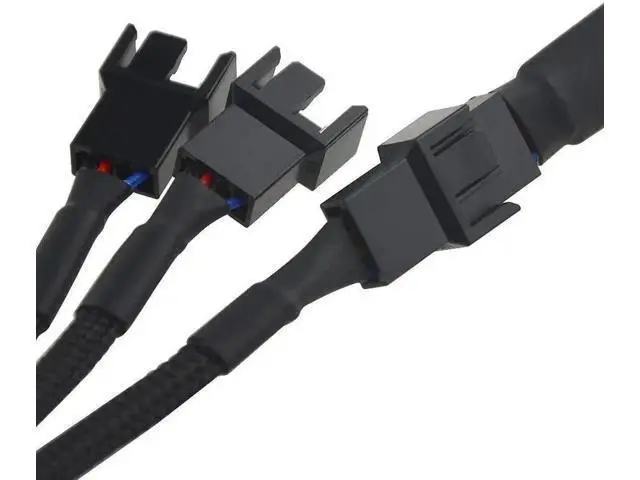 Alt view image 7 of 7 - 5 Pack 4 Pin Y-Splitter Cable, 1 to 3 PWM Fan Adapter for PC Case Cooling
