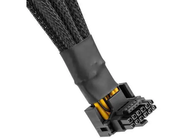 Alt view image 6 of 6 - Type A 90° Right Angle 12VHPWR 16Pin to 3×8Pin PCIe Power Extension Cable, 16AWG 600W PCIe 5.0, for RTX 4090/4080/3090Ti/4070Ti