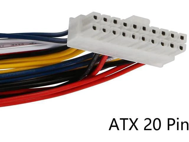 Alt view image 2 of 6 - 30cm ATX 20Pin Male to Female PSU Extension Cable, PC Motherboard Power Extension Cord