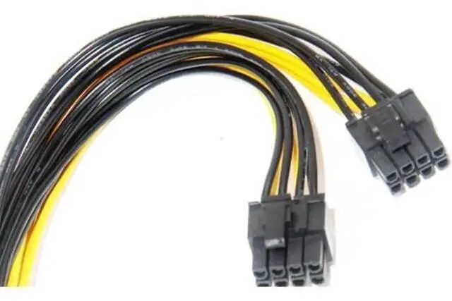 Alt view image 4 of 6 - 5-Pack PCIe 8Pin to 2 x 8Pin (6+2) Y-Splitter Power Cables for Graphics Card