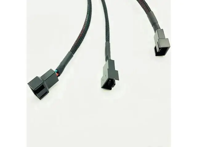 Alt view image 2 of 6 - 5PCS 1 to 3 4Pin PWM Fan Splitter Cables, 4P Female to 3/4Pin Adapter for PC CPU & Mining Cooling Fans