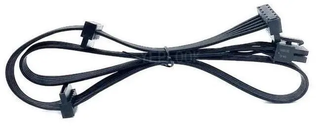 Alt view image 3 of 6 - Modular SATA Angled Power Cable Compatible with Corsair TX-M Series PSU, 3 SATA Connectors for TX850M TX750M TX650M TX550M, 18AWG, Length 50cm+15cm+15cm