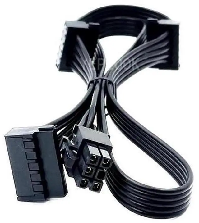 Alt view image 4 of 6 - Modular SATA Angled Power Cable Compatible with Corsair TX-M Series PSU, 3 SATA Connectors for TX850M TX750M TX650M TX550M, 18AWG, Length 50cm+15cm+15cm