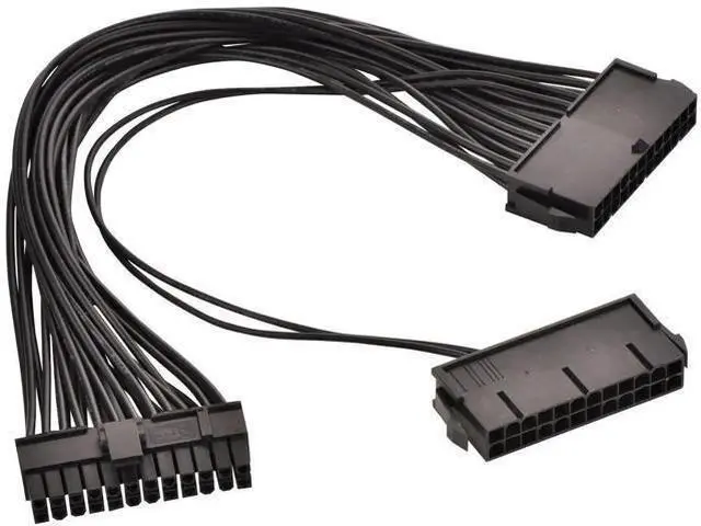 Main image of Dual PSU Synchronization 24Pin ATX Motherboard Adapter Cable, 32cm (12.6 Inch)