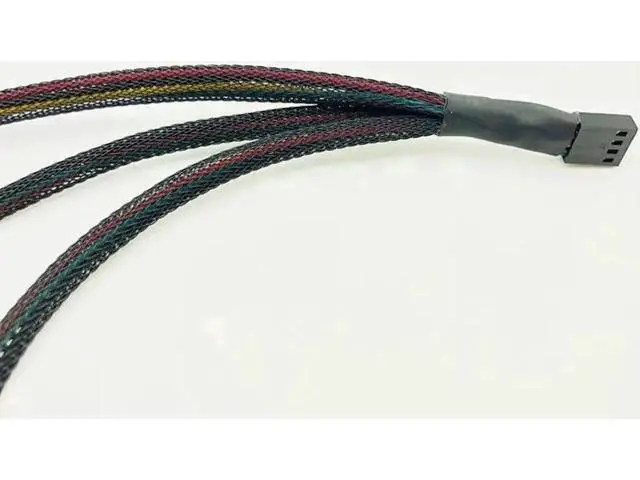 Alt view image 3 of 6 - 5PCS 1 to 3 4Pin PWM Fan Splitter Cables, 4P Female to 3/4Pin Adapter for PC CPU & Mining Cooling Fans