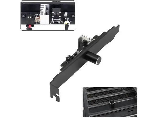 Alt view image 7 of 7 - 12V 3-Channel PC Fan Speed Controller Hub with Manual Knob, IDE 4-Pin Powered, Supports 3Pin/4Pin PWM CPU & Chassis Cooling Fans