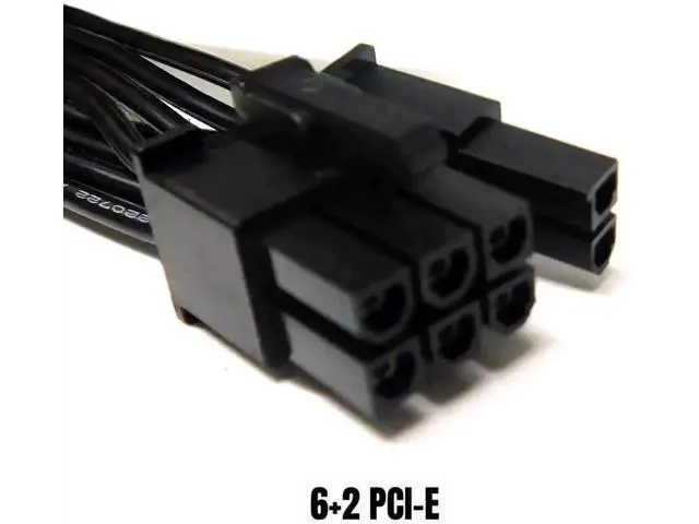 Alt view image 4 of 6 - 18AWG PCIe Dual 8Pin (6+2 Detachable) Modular GPU Power Cable Compatible with Seasonic SS-1050XM2, SS-1250XM2, SS-650KM3, SS-750KM3, SS-850KM3 PSU