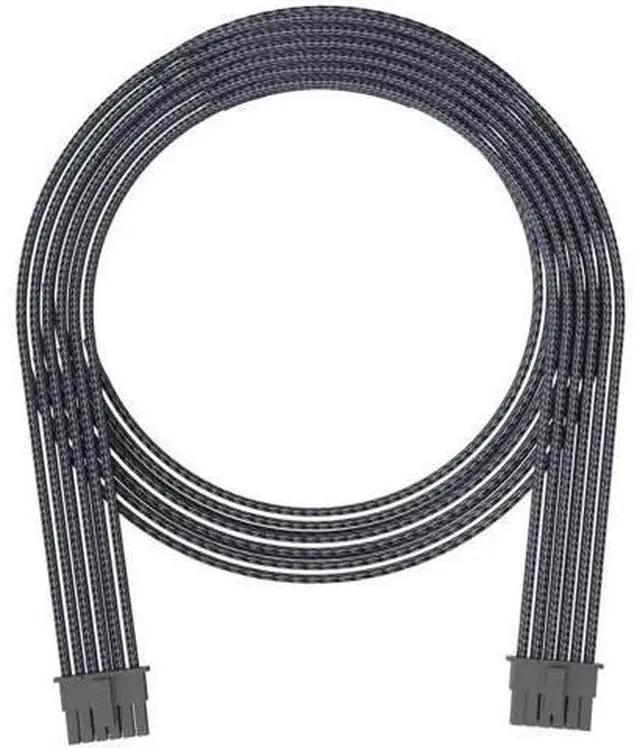 Main image of PCIe 5.0 12VHPWR 16Pin(12+4) Black Sleeved Male to Male Modular PSU Cable, 16AWG for RTX 3090Ti 4080 4090 GPUs