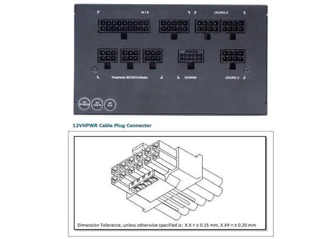 Alt view image 3 of 7 - 90° Up Angled ATX3.0 PCIe5.0 12VHPWR 16Pin to Triple ATX 8Pin Power Adapter, Compatible with RTX 4080 / 5090Ti GPU