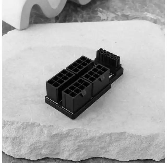 Alt view image 7 of 7 - 180° Angled 12VHPWR 16Pin to 4×8Pin GPU Power Adapter, PCIe 5.0 ATX 3.0 600W Type B Connector for RTX 4090 / 3090Ti