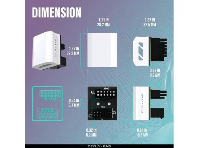 Alt view image 3 of 7 - 12VHPWR 12+4 Pin 180 Degree RVS Angled Power Adapter, 600W Max Output White GPU Power Converter Compatible with RTX 4090 4080 4070 Ti, 1 Pack