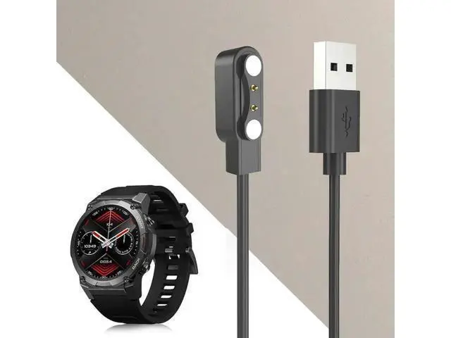 Alt view image 3 of 3 - Magnetic USB Charging Cable Compatible with Zeblaze Vibe 7 Pro Smart Watch & Bracelet, Stable Snap-On Watch Charger Cord